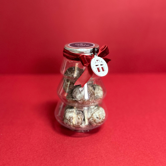 Detalle navideño de 12 choco rocks para regalar o compartir.