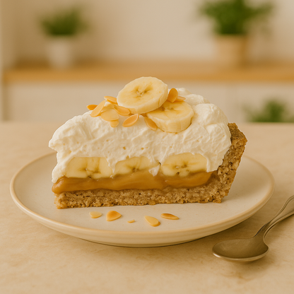 Porción de Banoffee Pie casero con chantilly – pedido online con entrega a domicilio Madrid